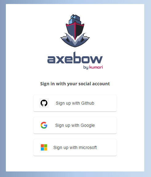 axebow login 01