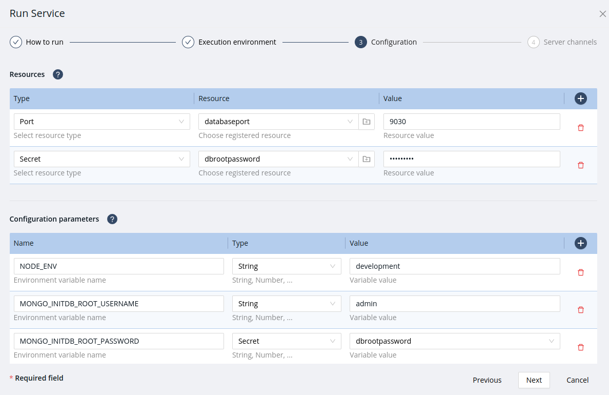 deploy service database.03.08