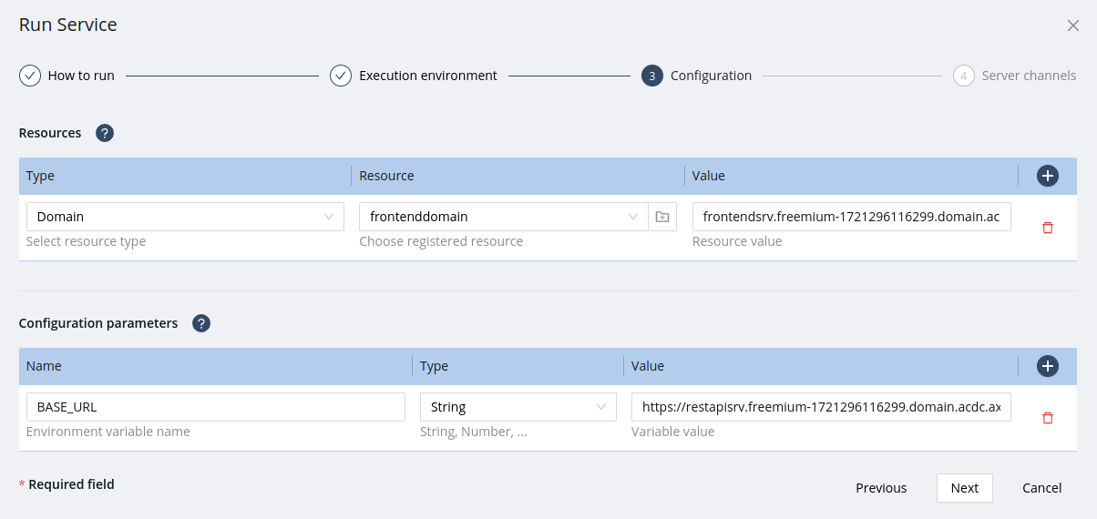 deploy service frontend.03.05